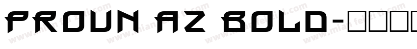 ProUN AZ Bold字体转换